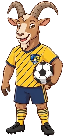 Virgil van Goat holding a football